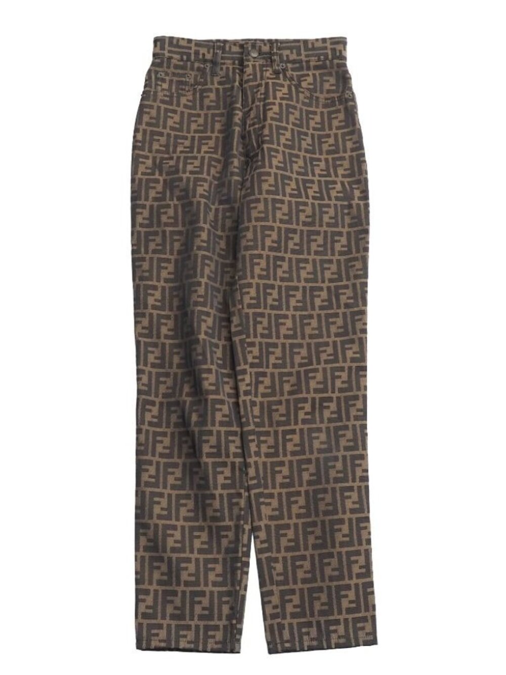 Fendi Vintage Pants 40 Zucca Tapered - Picture 1 of 9